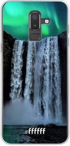 Samsung Galaxy J8 (2018) Hoesje Transparant TPU Case - Waterfall Polar Lights #ffffff