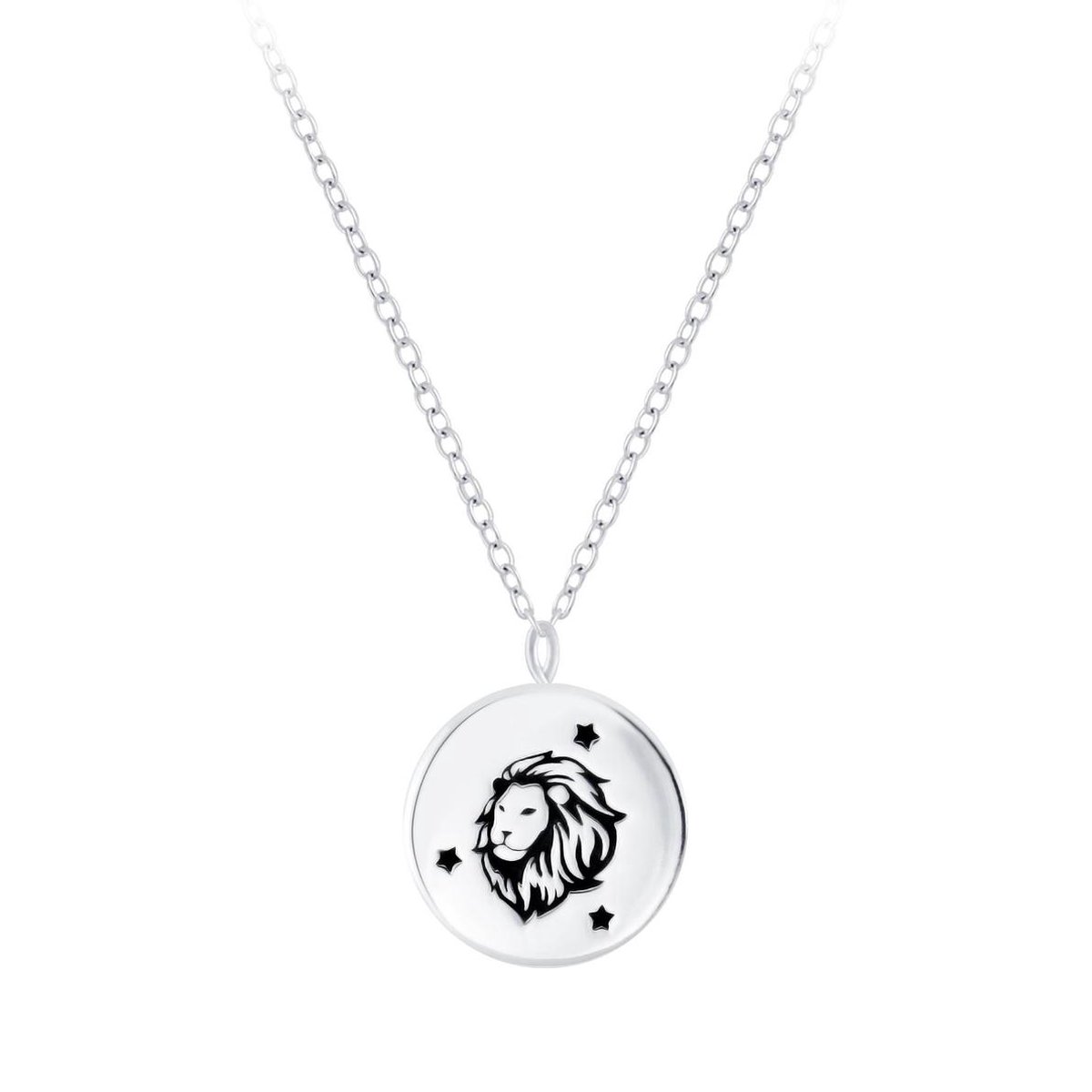 Joy|S - Zilveren sterrenbeeld Leo Leeuw hanger met ketting