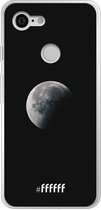 Google Pixel 3 Hoesje Transparant TPU Case - Moon Night #ffffff