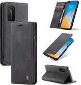 CaseMe - Hoesje geschikt voor Huawei P40 Pro Plus - Wallet Book Case - Magneetsluiting - Zwart