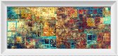 Artstudioclub®  Diamond painting volwassenen volledige bedekking 120x50 cm Abstract