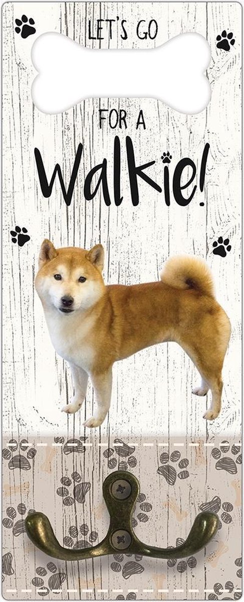Leibanddrager: Shiba - Kapstok voor: Hondenriem - Halsband - Hondentuig