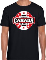 Have fear Canada is here / Canada supporter t-shirt zwart voor heren 2XL