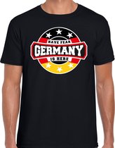 Have fear Germany is here / Duitsland supporter t-shirt zwart voor heren S