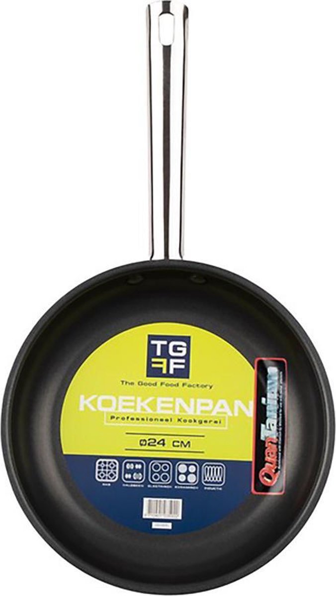 The Good Food Factory Koekenpan RVS 24 cm - | bol.com