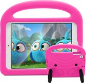 iPad Mini 4/5 hoes - Schokbestendige case met handvat - Sparrow Kids Cover - Magenta