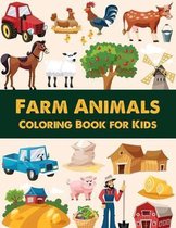 Farm Animals Coloring Book for kids