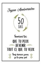 Bol Com Bon Anniversaire 50 Ans Carnet De Notes Id E Cadeau Anniversaire Original Et Pratique