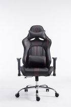 Gamingstoel kunstleer - zonder voetensteun - zwart/bruin - 135x70x135