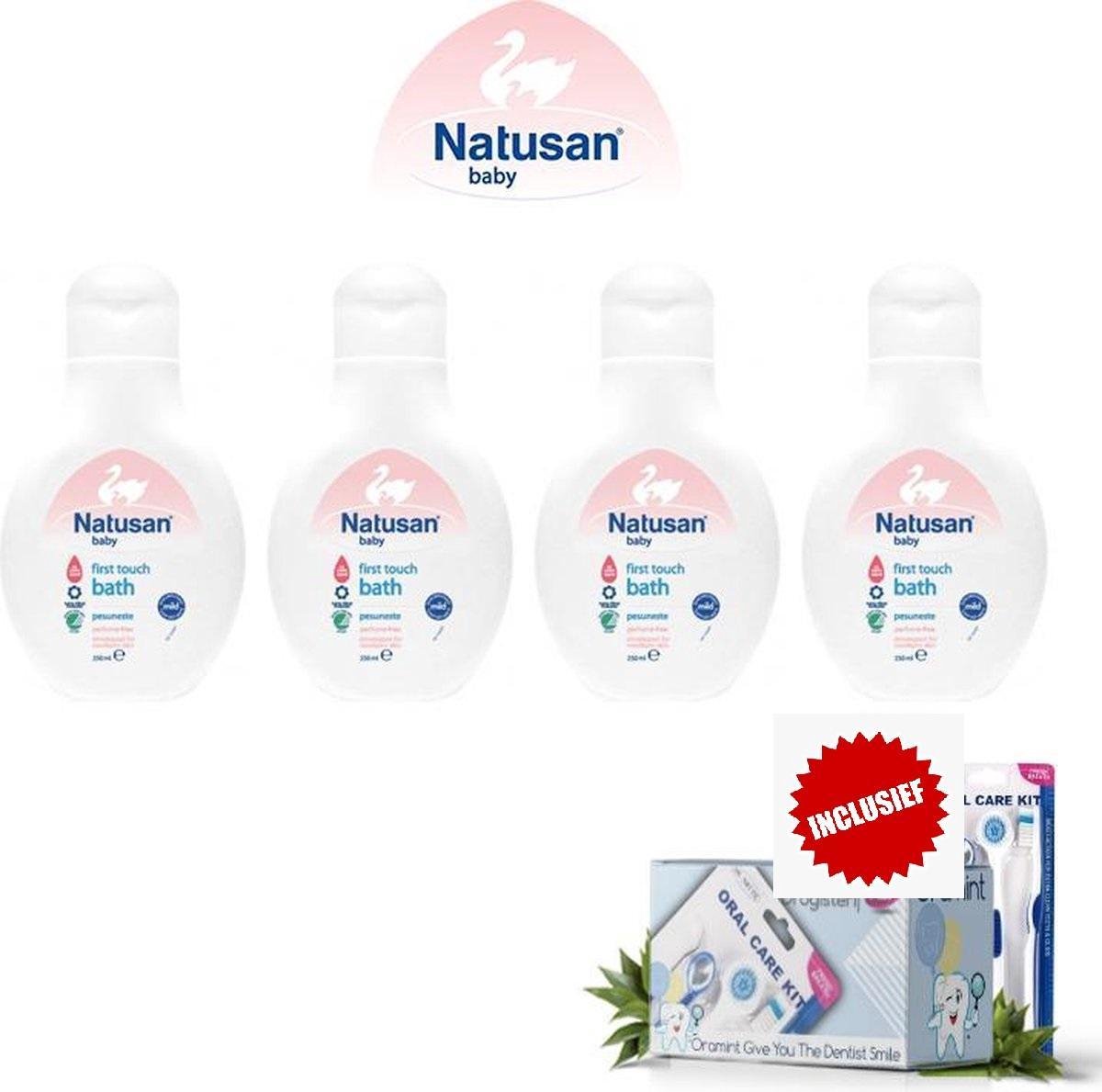 lavendel Idool Aannemelijk Natusan First Touch Bad - 4 Pack 250ml Voordeelverpakking + Oramint Oral  Care Kit | bol.com