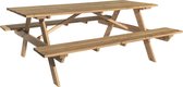 Outdoor Life Douglas - Houten 6 pers. Picknicktafel Met Opklapbare Banken (190x152x75cm)