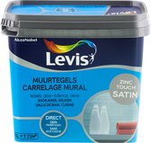 Levis Opfrisverf - Muurtegels Verf - Satin - Zinc Touch - 0.75L