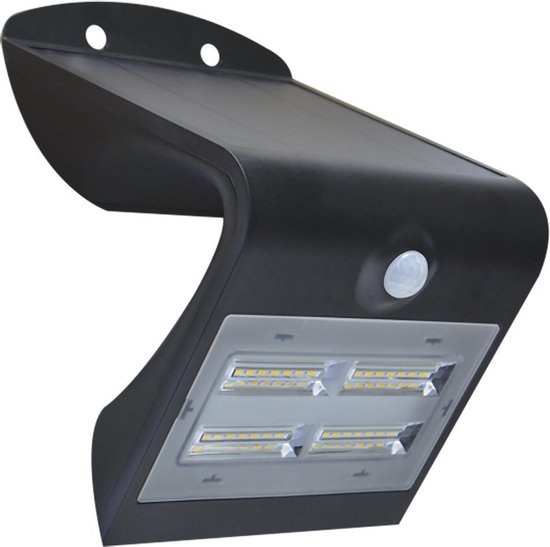 dialect ego Gevoel van schuld LED's Light LED Buitenlamp op zonne-energie met bewegingssensor - IP65 -  Zwart | bol.com