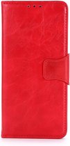 Shop4 - Geschikt voor Xiaomi Redmi Note 9 Hoesje - Book Case Cabello Rood