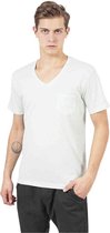 Urban Classics Heren Tshirt -M- Melange V-Neck Pocket Groen