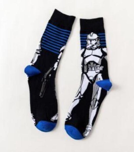 erts focus hengel Fun sokken Star Wars Storm Trooper Blauw/Wit (30187) | bol.com
