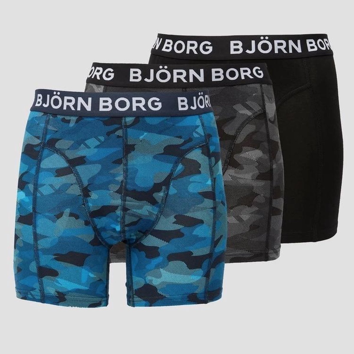 Bjorn Borg Boxershort 3-Pack Contrast - Heren - 9999-1308 70291 - Maat XL |  bol.com