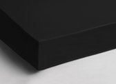 Zachte Katoen Hoeslaken Lits-jumeaux Zwart | 180x200 | Ademend En Soepel | Perfecte Pasvorm