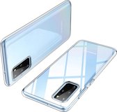 Siliconen back cover case - Geschikt voor  Samsung galaxy S11+ / S20+ TPU SOFT clear case (transparant)