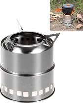 Outdoor Camping Mini roestvrijstalen houtkachel Stevige alcoholkachel voor picknickverwarming