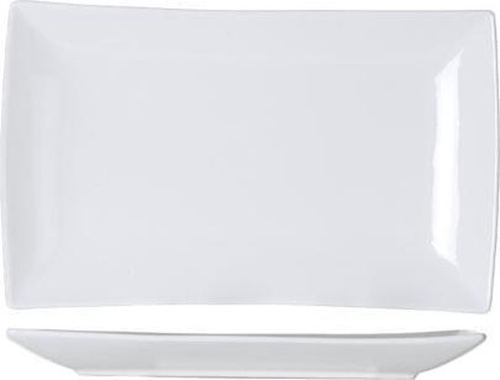 Set' assiettes rectangulaires Cosy&Trendy Avantgarde -4 - Ivoire - 31,6 cm x 18,7 cm