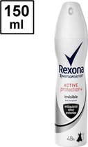 Rexona Deospray - Active Protection Invisible - 6 x 150 ml - Voordeelverpakking