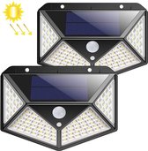 LED-buitenlamp met bewegings- en nachtsensor - 100 LED's - op zonne-energie - Waterdicht