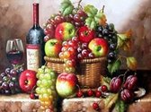 Poster Fruit - Hoge kwaliteit - Fruitmand 40x30cm - Woonaccessoires - Wanddecoratie - Woonkamer & Slaapkamer - Stipco