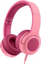 Lovnix Q2 - On-Ear Kinderkoptelefoon met Volume Begrenzing 93dB - Headset voor Kinderen - Paars