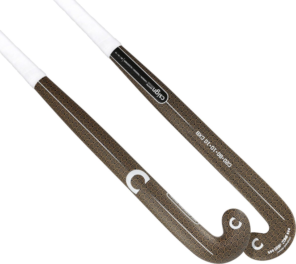 Csign Sports Hockeystick Senior: 80% Carbon / 10% twaron / 10% fiberglass - Extreme Low Bow 24,5 mm