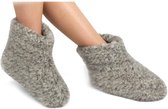 Chaussons en laine unisexe WoolWarmers Dolly - Gris - Taille 48