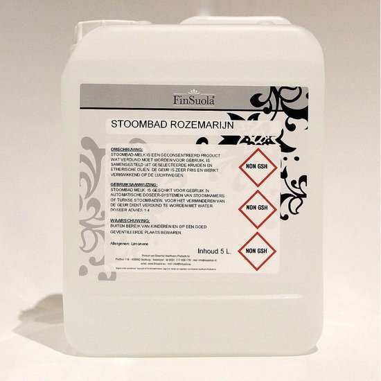 Finsuola Stoombad melk rozemarijn 5 liter