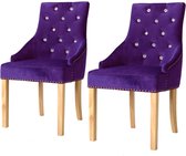 Eetkamerstoelen 2 stuks PAARS (Incl LW anti kras viltjes) - Eetkamer stoelen - Extra stoelen voor huiskamer - Dineerstoelen - Tafelstoelen - Huiskamer stoelen
