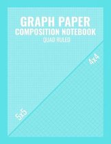 Graph Paper Composition Notebook Quad Ruled: Graphing Coordinate Grid 5x5 4x4 Doubled Sided