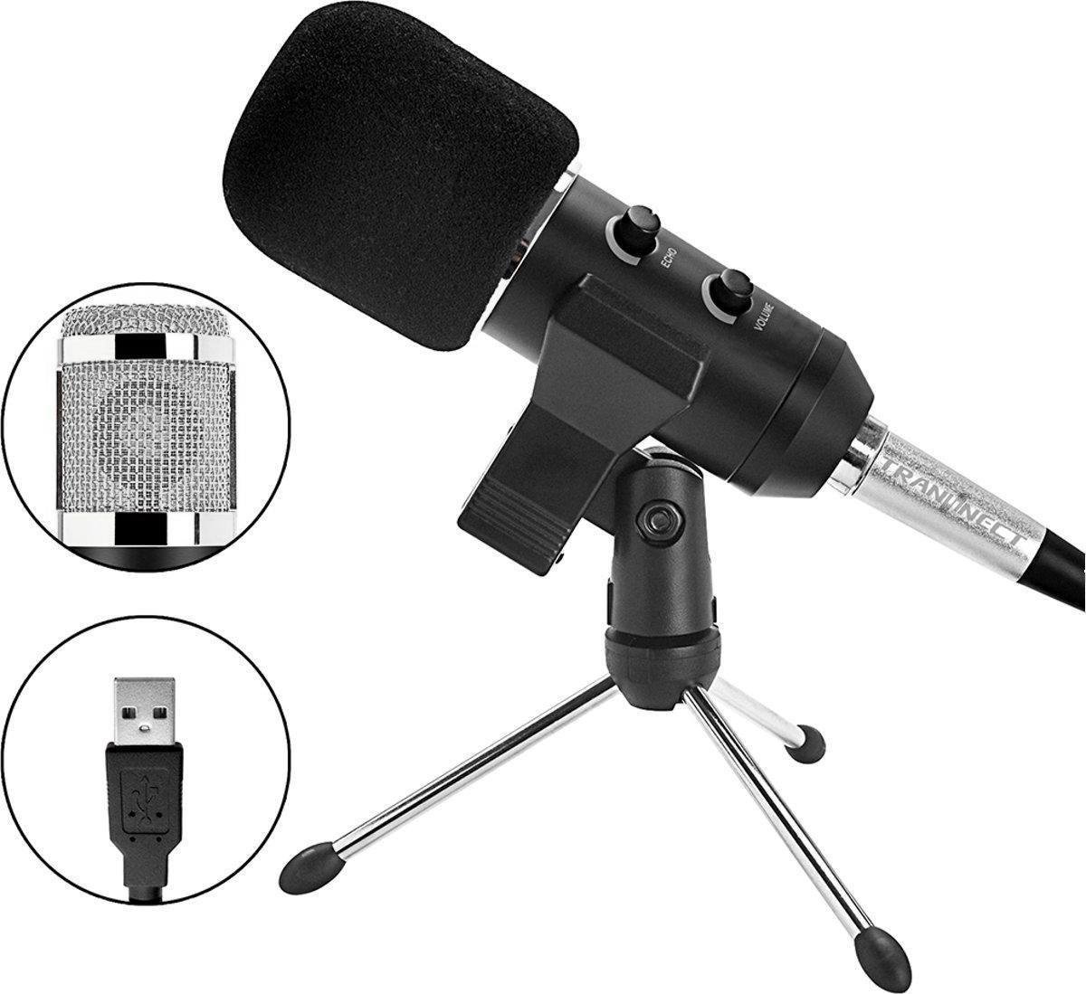 BM800 USB Condensator microfoon met Tripod Stand - Microfoon voor pc | bol.com