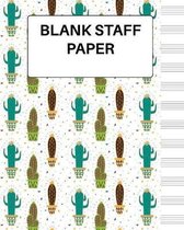 Blank Staff Paper: Music Sheets Notebook for Kids Beginners, and Composers