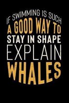If Swimming Is Such A Good Way To Stay In Shape Explain Whales: Inspirational And Motivational Notebook