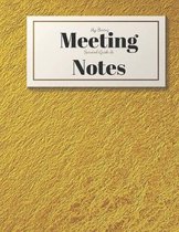 My Boring Meeting Survival Guide and Notes: 8.5x11 Meeting Notebook and Puzzle Book