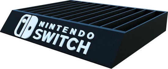 Nintendo Switch 12x Spellen Houder - Nintendo Switch Accessoires - Spellen houder voor Nintendo Switch Spellen - Black - 3DF