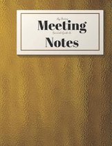 My Boring Meeting Survival Guide and Notes: 8.5x11 Meeting Notebook and Puzzle Book