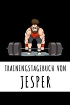 Trainingstagebuch von Jesper: Personalisierter Tagesplaner f�r dein Fitness- und Krafttraining im Fitnessstudio oder Zuhause