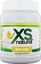 XS natural banaan [600 gram Plantaardige eiwitten] - 100% vegan - proteïne - eiwit shake - echt fruit - zonder geraffineerde suikers - vetarm - suikerarm - aminozuren - puur natuur - spierherstel - 100% organisch - lactose vrij - Soja vrij -