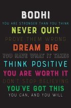 Bodhi You Are Stronger Than You Think Never Quit Prove Them Wrong Dream Big You Have What It Takes Think Positive You Are Worth It Dont Stop Believing