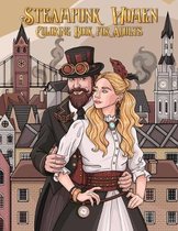 Steampunk Women Coloring Book for Adults