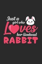 A girl who loves her lionhead rabbit