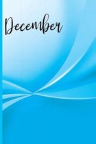 December Birthday Month: Birthstone: Blue Topaz: 6x9 College Ruled Notebook