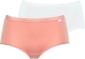 Katoenen slips Sans complexe | 2 stuks | wit en rose dawn 36