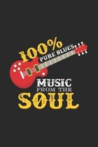 Pure blues music from the soul: 6x9 Blues - dotgrid - dot grid paper - notebook - notes