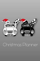 Cool Surfer Couple in Surf Bugs Christmas Planner: Relax and enjoy Xmas this year by planning the event in a notebook. Each page has Subject and Date