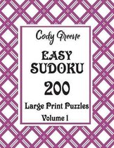 Easy Sudoku: 200 Large Print Puzzles Volume 1